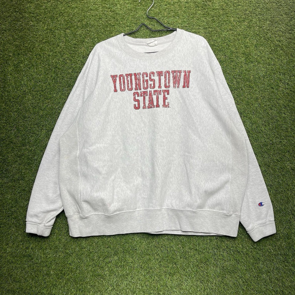 Youngstown State Sweatshirt Mens 2XL Champion Reverse Weave Hockey Penguins 90s